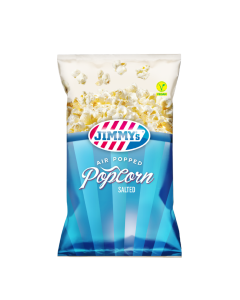 JIMMY's Popcorn zout Family bag 8x100g Air-Popped
