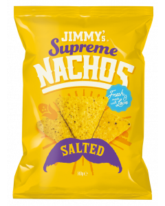 JIMMY's Supreme Nachos Salted, salted, crunchy, delicious, fresh, made with love, supreme, yellow, original, nachos, drinks, bar, corn, good, aperitivo 