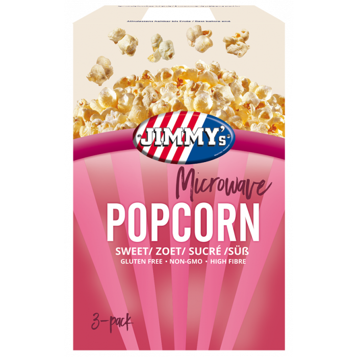 Ik was verrast Extreme armoede Deuk JIMMY's - Microwave Popcorn Zoet - Popcorn.nl